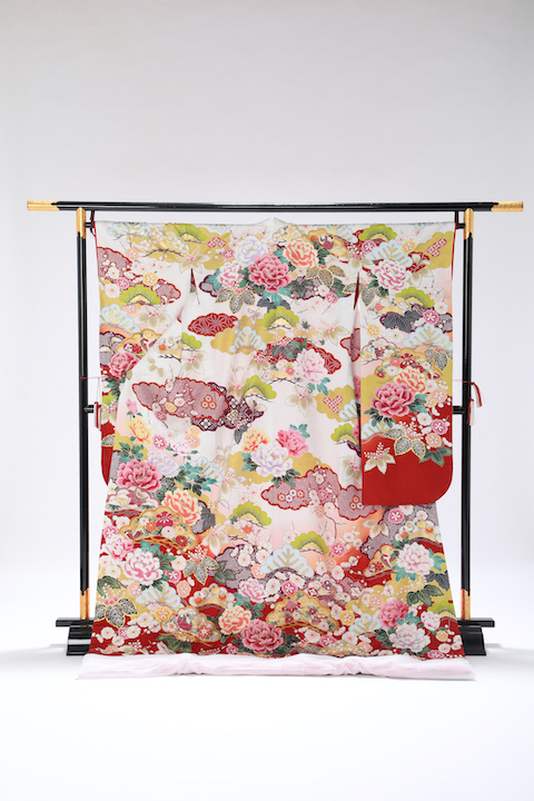 No. 933_白地赤ぼかしイメージ写真